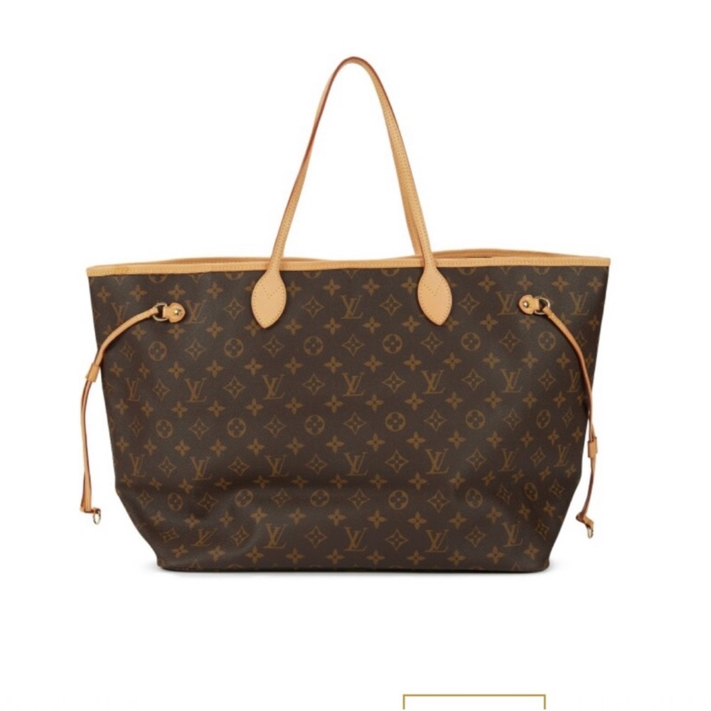 Louis Vuitton Brown Neverfull Tote with Monogram Canvas Large, GM, Brand New